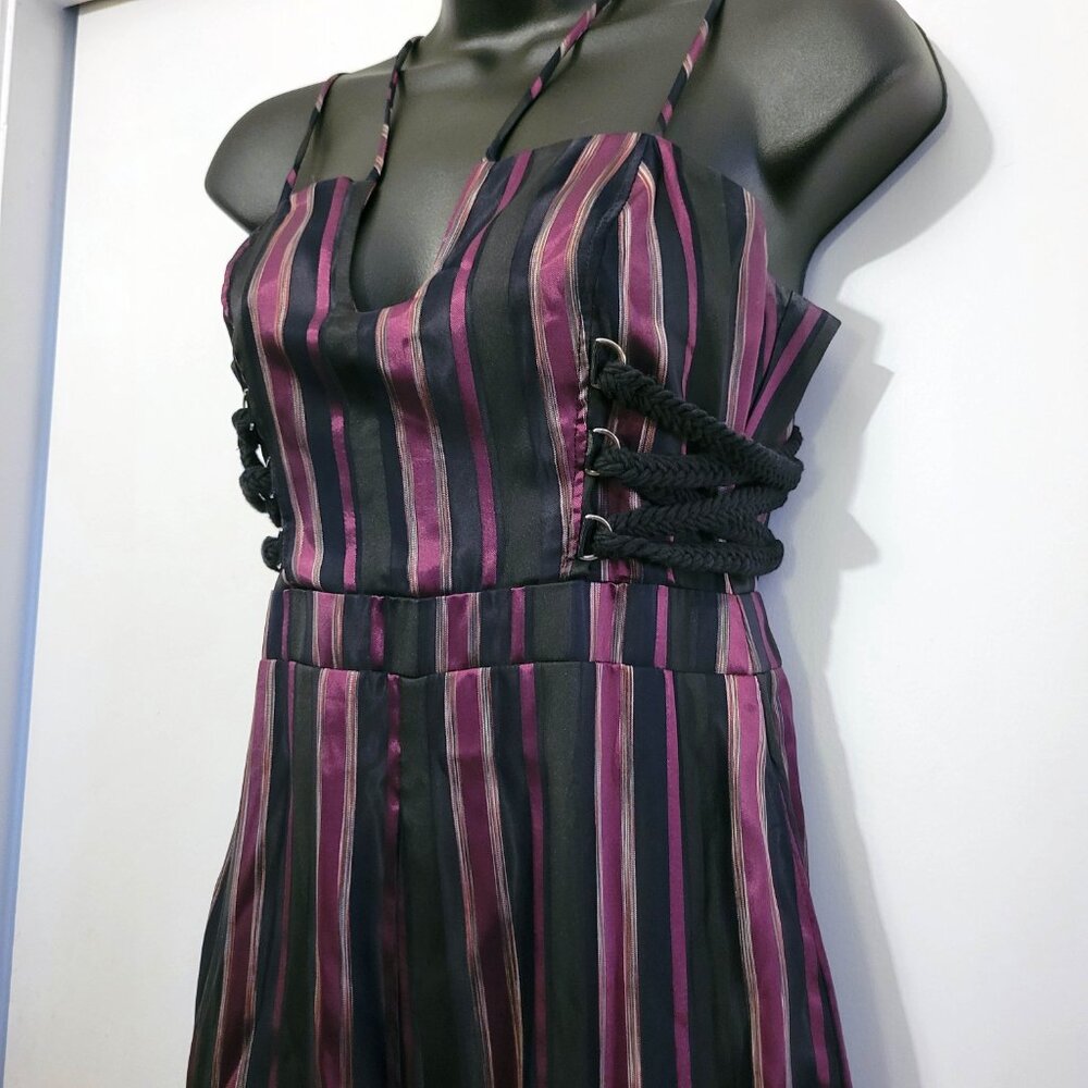 House of Harlow 1960 Women's Purple and Black Jumpsuit